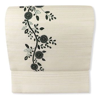 刺繍九寸名古屋帯(蔓草)『ricamo』