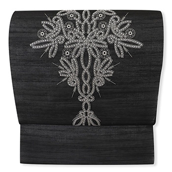 刺繍九寸名古屋帯(幾何)『ricamo』