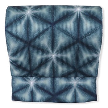 絞り染め九寸名古屋帯(雪花)【竹田庄九郎】