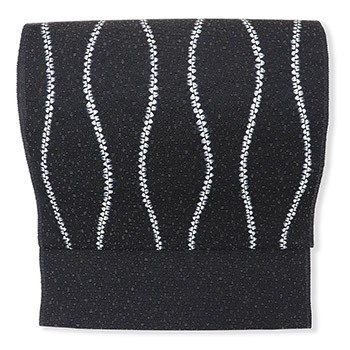 絞り染め九寸名古屋帯(よろけ縞)【竹田庄九郎】