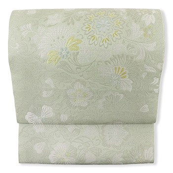 西陣九寸名古屋帯（唐花） 『粋華花裂取画譜』【小森織物】