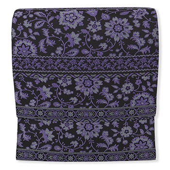 西陣御召地九寸名古屋帯（横段唐花）