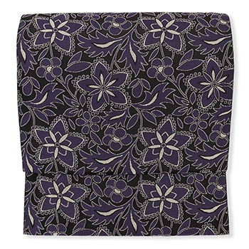 西陣御召地九寸名古屋帯（更紗）