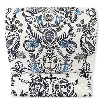 江戸紅型九寸名古屋帯（アラベスク）