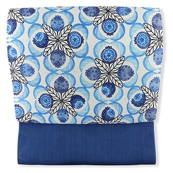 琉球紅型九寸名古屋帯（バンシルー）【城間栄市】