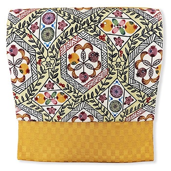 琉球紅型九寸名古屋帯(バンシルー亀甲)【城間栄市】