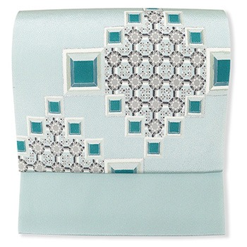 手描き染め九寸名古屋帯（ジュエル）