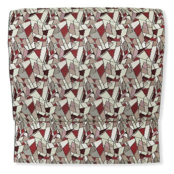 九寸名古屋帯（経錦/モザイク）『Silkroad Story』【織工房鼎】