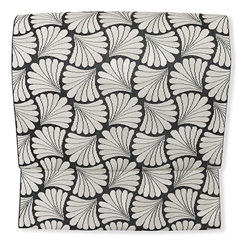 九寸名古屋帯（経錦/シェル）『Silkroad Story』【織工房鼎】