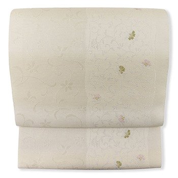 西陣夏九寸名古屋帯（立涌唐花）