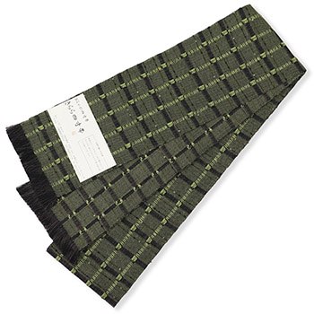 米沢四寸帯（格子）『きらら』【近賢織物】