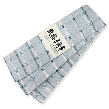 米沢角帯『紙格子』【近賢織物】