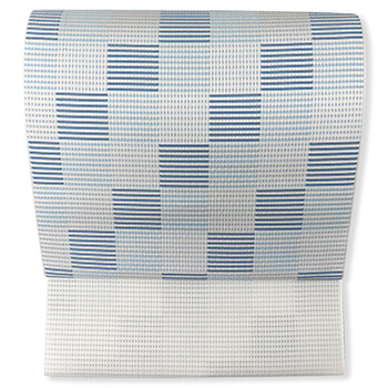 博多八寸名古屋帯（ブロック市松）『あやごろも』【協和織工場】