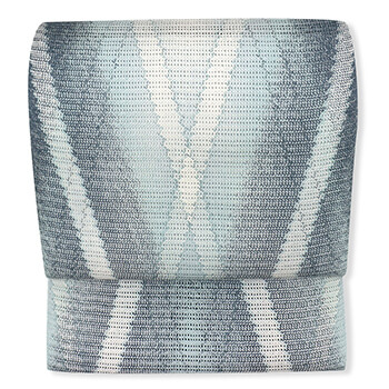 三軸組紐夏八寸名古屋帯（斜格子）『しゃら・ら』