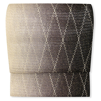 三軸組紐夏八寸名古屋帯（菱格子）『しゃら・ら』