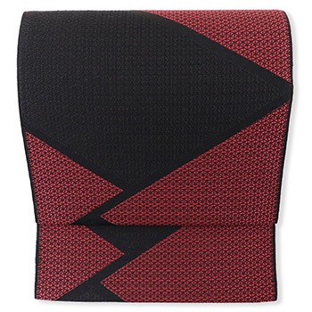 米沢八寸名古屋帯（菱） 『菱紋』【近賢織物】