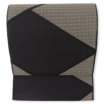 米沢八寸名古屋帯（菱） 『菱紋』【近賢織物】