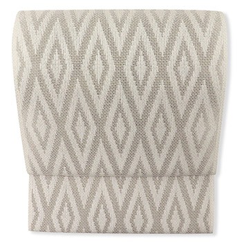 米沢夏八寸名古屋帯（菱並べ）『紋紗菱』【近賢織物】