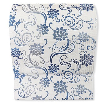 博多紋八寸名古屋帯（花唐草）【協和織工場】