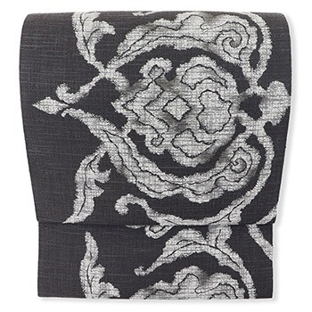 八寸名古屋帯（紬糸/更紗）