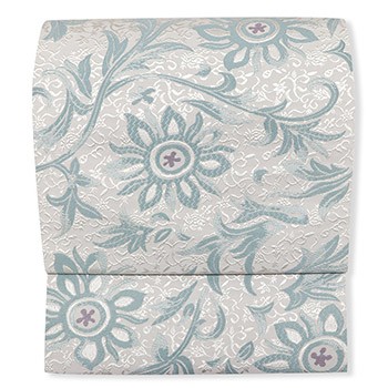 博多紋八寸名古屋帯（更紗）【松装織物】