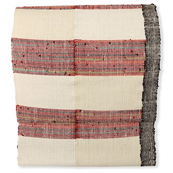 手織り西陣真綿八寸名古屋帯（横段）【藤田織物】