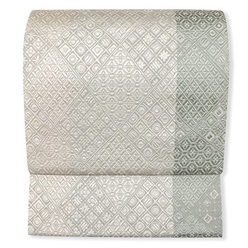 博多紋八寸名古屋帯（菱取り割付）【松装織物】