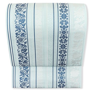 博多八寸名古屋帯（更紗間道）『博多絢爛』【井上絹織】