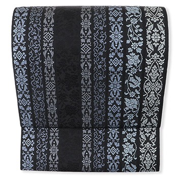 博多八寸名古屋帯(更紗間道)【森博多織】