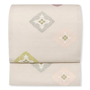 新品 仕立て上がり西陣九寸名古屋帯（華菱紋）【佐々木染織】