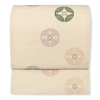 新品 仕立て上がり西陣九寸名古屋帯（華紋）【佐々木染織】