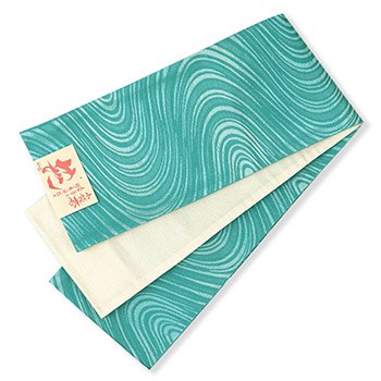 仕立て上がり小袋帯（流水）『花』