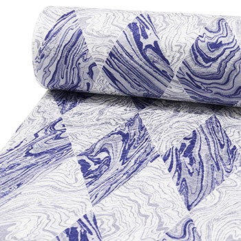 正絹長襦袢（墨流しにダイヤ）