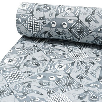 正絹長襦袢（幾何更紗）