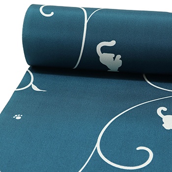 正絹長襦袢(猫唐草)