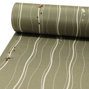 正絹長襦袢(お散歩猫)