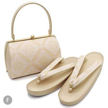 草履バッグセット(格天井花菱文)