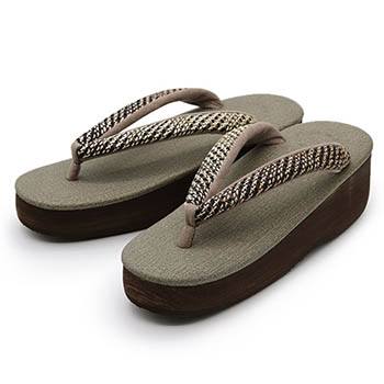 組紐カフェ草履:M【カレンブロッソ】