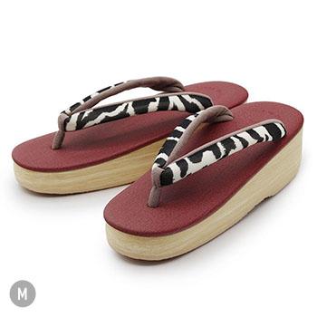 カフェ草履（ゼブラ）【カレンブロッソ】