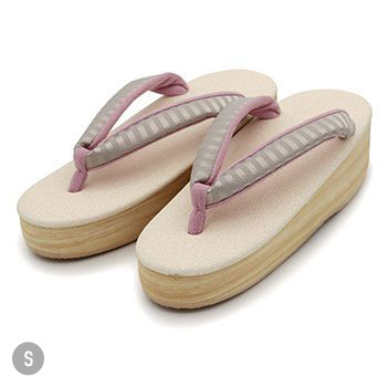 カフェ草履（ボーダー）【カレンブロッソ】