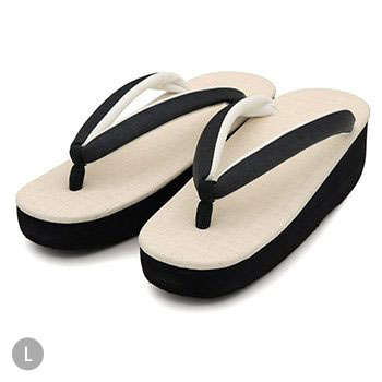 カフェ草履（ツートーン）【カレンブロッソ】