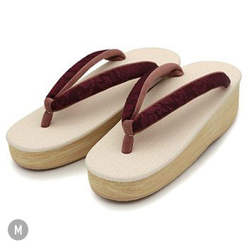 博多織カフェ草履(花唐草)【カレンブロッソ】