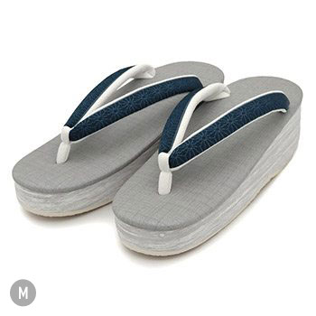 博多織カフェ草履（麻の葉）【カレンブロッソ】