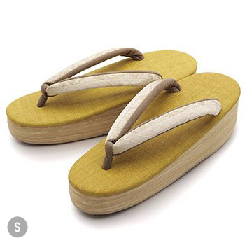 博多織カフェ草履(格子/唐草)【カレンブロッソ】