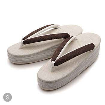 博多織カフェ草履(花唐草)【カレンブロッソ】