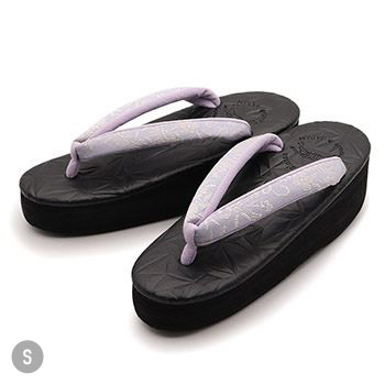 博多織カフェ草履(花唐草)【カレンブロッソ】