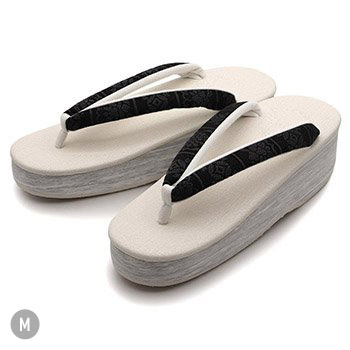 博多織カフェ草履(割付)【カレンブロッソ】