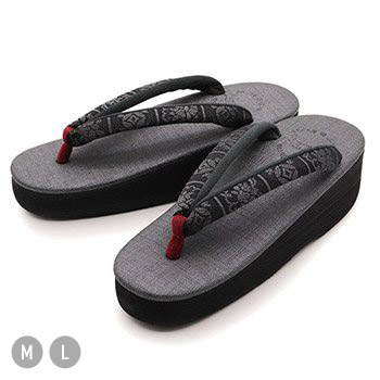 博多織カフェ草履(割付)【カレンブロッソ】