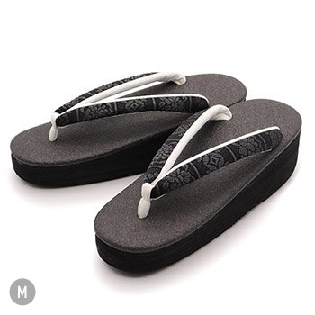 博多織カフェ草履(割付)【カレンブロッソ】