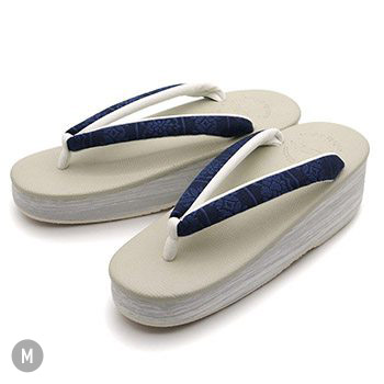 博多織カフェ草履(割付)【カレンブロッソ】